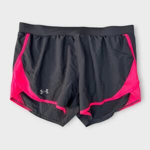 Under Armour Heatgear Loose Womens Large Running Shorts with Brief